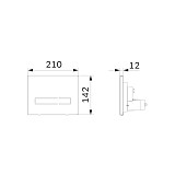 I0450A38 Touchless Pro, клавиша для инсталляции сенсорная бесконтактная, стекло, черный