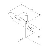 A84341400 X-Joy Держатель для туалетной бумаги с крышкой