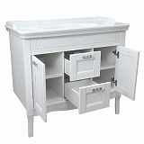 Комплект Тумба CAROLINA 100-4 (1000*880*500) патина СЕРЕБРО с раковиной Artdeco 100 (Kale)