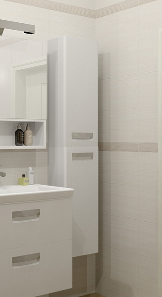 Шкаф - колонна Roca The Gap R цвет белый глянец ZRU9302883