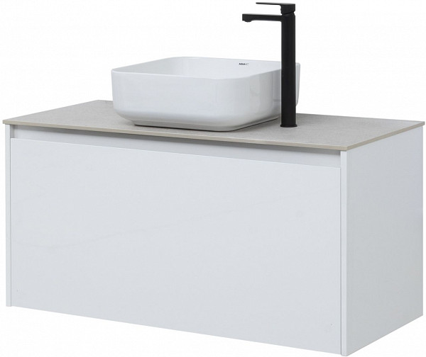 Тумба под раковину Aquanet Nova Lite 100 белый (1 ящик) 00242580