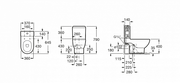 Бачок Roca Meridian 341240000