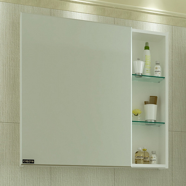 Зеркальный шкаф Дублин 75 универсальный Санта 123006