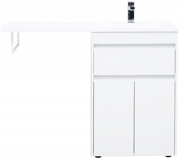 Тумба под раковину Aquanet Токио 58 белый (напольная, 1 ящик, 2 дверцы) 00237745