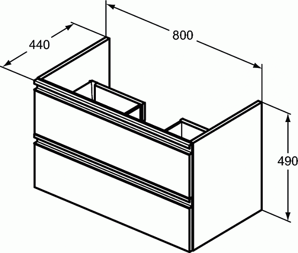 Тумба под раковину Ideal Standard Tesi T0051VI