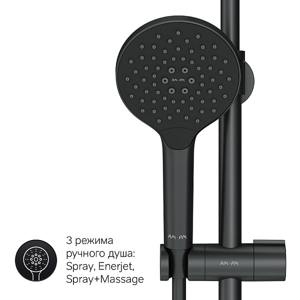 F0780522 Like душ.система, набор: смеситель д/ванны/душа с термостатом, верх.душ.d 220 мм, ручной ду