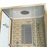 Душ.каб. NG-7772QG (1200x900х2100) низкий поддон стенки ЗОЛОТО 4 места