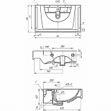 Раковина мебельная Дрея Q 80