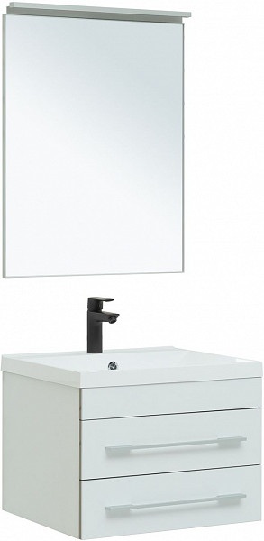 Тумба под раковину Aquanet Верона 58 New белый матовый 00272423