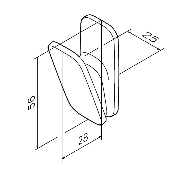 A50A35500 Inspire V2.0, Крючок для полотенец, хром, шт