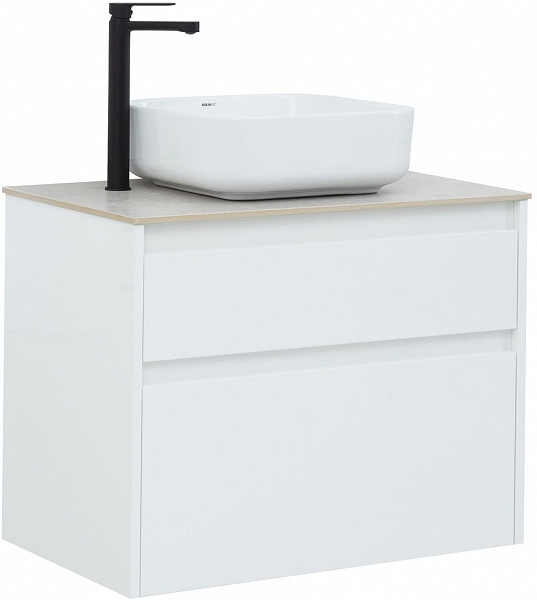 Тумба под раковину Aquanet Nova Lite 75 белый (2 ящика) 00242272