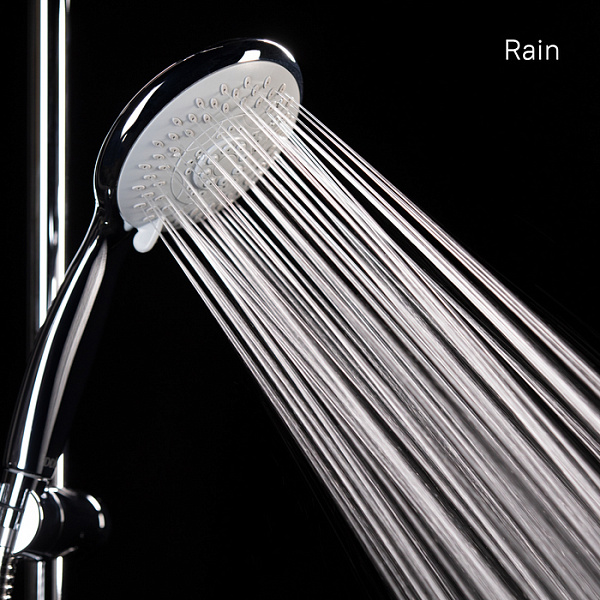 TSH0601 Душ.гарнитур(стойка 710мм,лейка 5F D125мм,шланг нерж.сталь 1,5м)