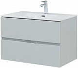 Тумба под раковину Aquanet Алвита New 80 2 ящика, серый 00277516