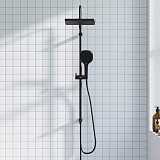 940000300 Merkur душ.система: верх.душ 310*200 мм, ручн.душ 3 ф-ции 130*250 мм, штанга 1050-1450, че