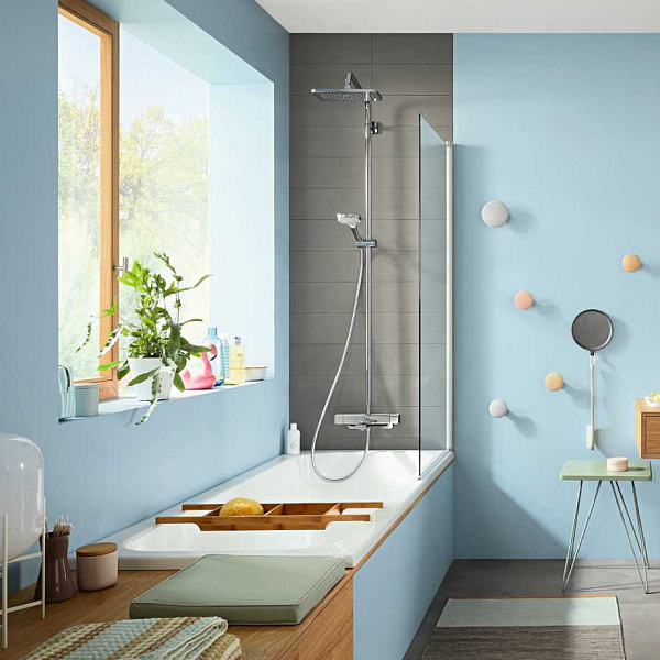 Душевая стойка Hansgrohe Showerpipe 280 1jet с термотатом для ванны 27687000