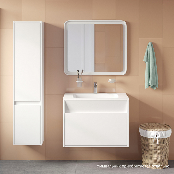 Тумба подвесная с ящиком, белая, 80 см, Esper, IDDIS, ESP80W0i95. Подходит ум. 4508000i28