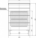 Тумба с раковиной Aquanet Верона 58 белый (напольная 3 ящика) 00287668