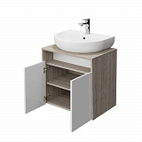 Тумба Kerama Marazzi PRO подвесная 2 дверцы 60, белая глянцевая