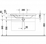 Раковина Duravit DuraStyle 232010
