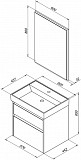 Мебель для ванной Aquanet Nova Lite 60 белый (2 ящика) 00242921