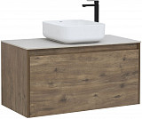 Тумба под раковину Aquanet Nova Lite 100 дуб рустикальный (1 ящик) 00249520