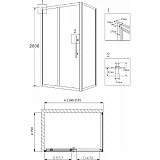 Душевой уголок Grossman Pragma PR-120SQL 120x80