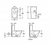 Унитаз напольный Grossman Modern GR-N3011 безободковый