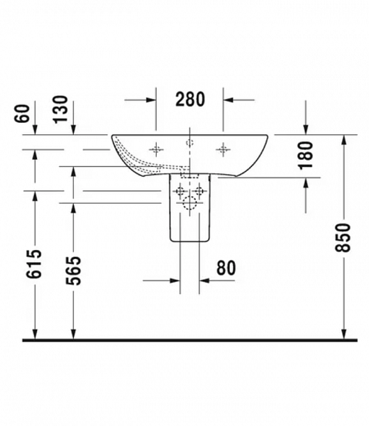 Раковина Duravit ME by Starck 2335650030