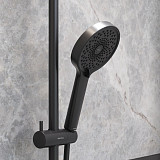 947730300 Apollo душевая система с ванно-душевым смесителем-полкой, черный