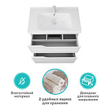 Тумба Hella stor 80, белый лак