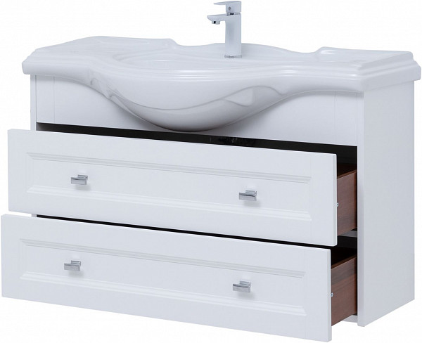 Тумба под раковину Aquanet Монте 85 белый матовый 00303998