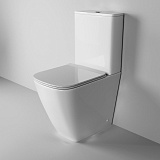 Унитаз Style GR-4472S (620*365*920) напольный БЕЗОБОДКОВЫЙ с ВЫСОКОЙ ЧАШЕЙ 48 см, 2 места