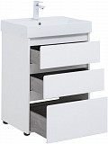 Тумба под раковину Aquanet Nova Lite 60 белый глянец (3 ящика) 00302469