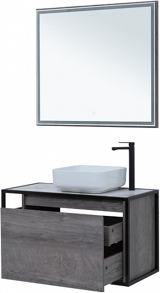 Тумба под раковину Aquanet Nova Lite Loft 90 R дуб рошелье 00261655