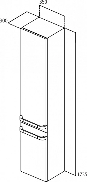 Пенал Ideal Standard TONIC II R4319WG