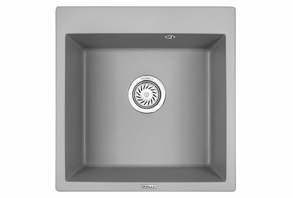 Мойка кухонная Granula квадратная кварц 5102, АЛЮМИНИУМ