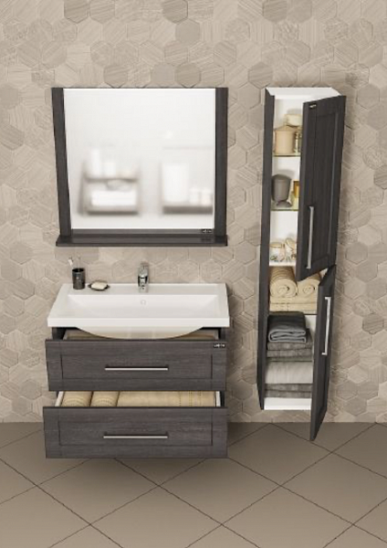 Пенал подвесной Венера 30 дуб шале графит Санта 521004