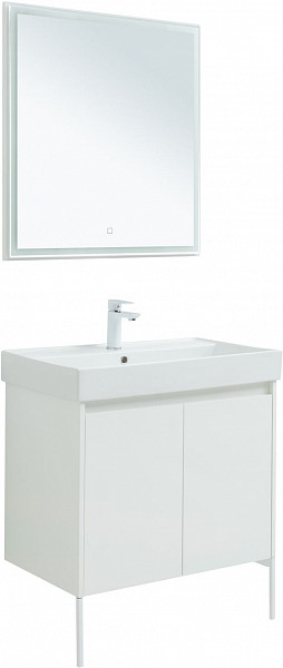 Мебель для ванной Aquanet Nova Lite 75 белый глянец (2 дверцы) 00302535
