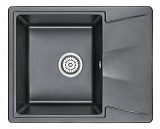 Мойка кухонная Granula прямоугольная кварц 6201, ШВАРЦ