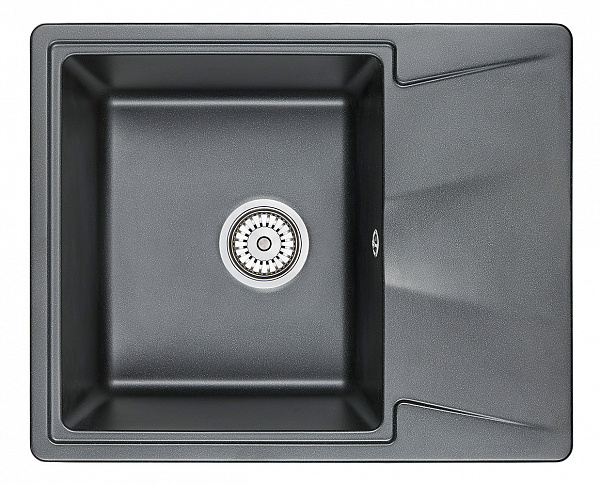 Мойка кухонная Granula прямоугольная кварц 6201, ШВАРЦ