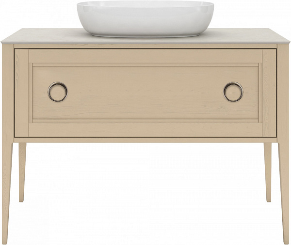 Тумба Kerama Marazzi PLAZA Classic Neo напольная с ящиками 120, капучино матовая