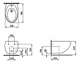 Биде подвесное Laufen Alessi One 8.3097.1.400.304.1