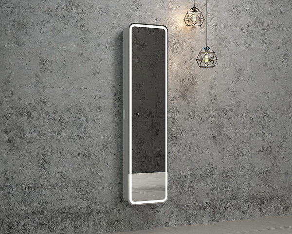 Зеркало-пенал Континент "Lorenzo LED" 400х1600 с розеткой