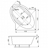Акриловая ванна Vagnerplast Bahama 139x139 VPBA139BAH3X-04