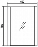 Зеркало Акватон Альпина 65x86 1A133502AL500