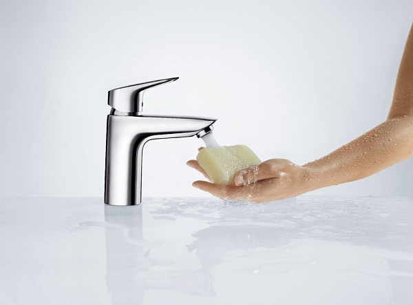 Смеситель для раковины Hansgrohe Logis 100 71101000 без донного клапана