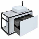 Тумба под раковину Aquanet Nova Lite Loft 90 R белый 00261651