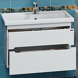 Тумба для умыв. "Лондон-80" 2 ящ, подвес. (ум. Фостер 80) Санта