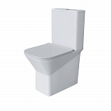 Унитаз Cristal GR-4471S (600*355*860) напольный БЕЗОБОДКОВЫЙ с тонкой крышкой, 2 места