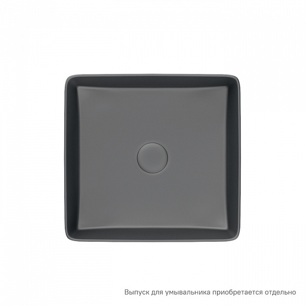 Серый матовый умывальник накладной, Slide, IDDIS, SLIGM01i27